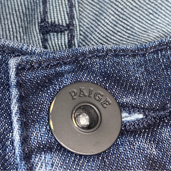 PAIGE Blue Straight-Leg Jeans Classic Fit - Picture 4 of 16